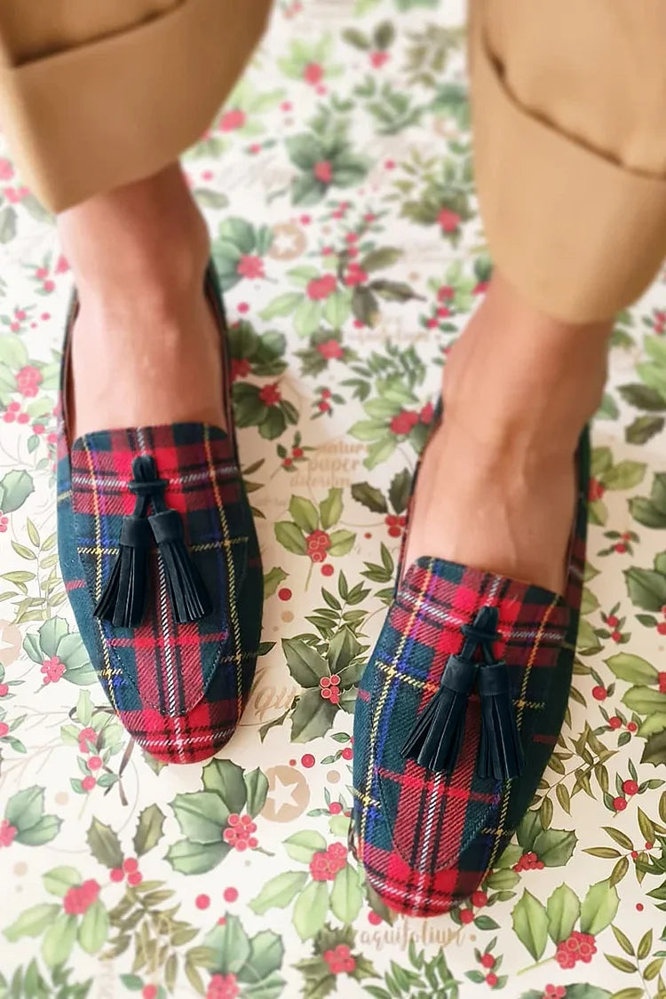 Ava&Rose | SCOTTISH CHIC LOAFER WITH FRINGES