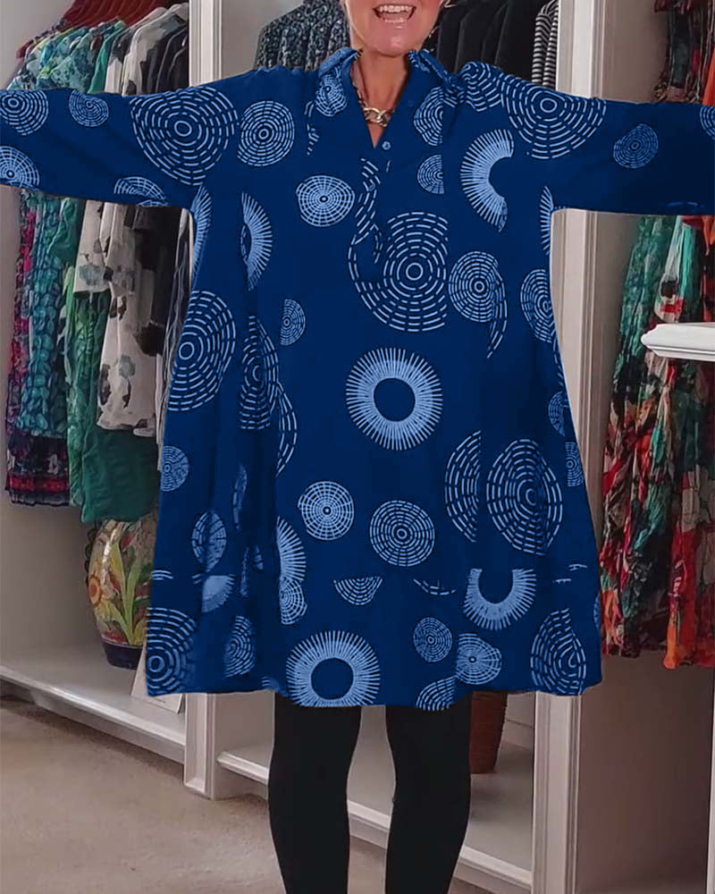 Meliora | Casual Geometric Print Dress