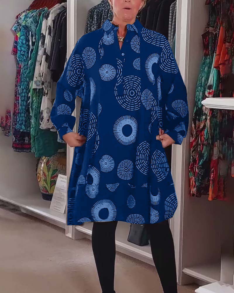Meliora | Casual Geometric Print Dress
