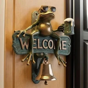 Frog Welcome Doorbell Ornament