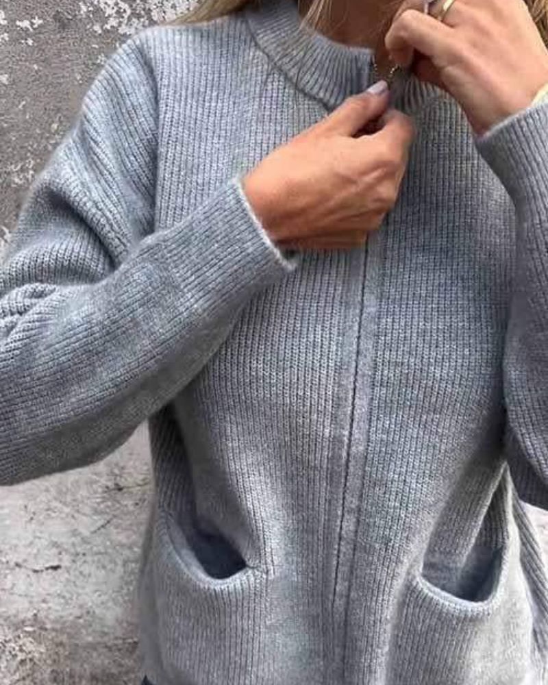 Marsha - Cardigan With Zipper