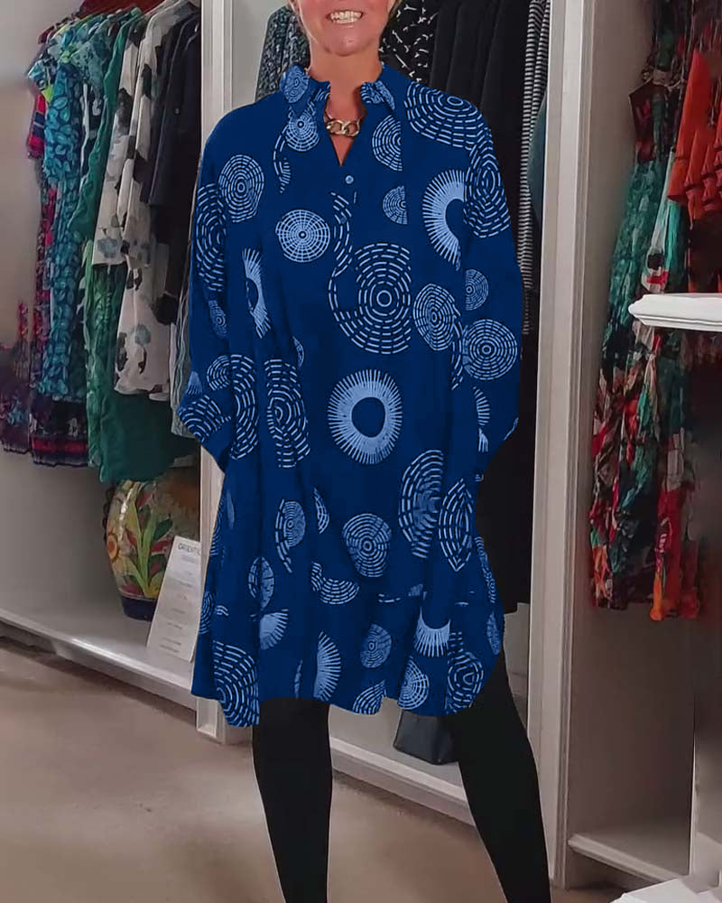 Meliora | Casual Geometric Print Dress
