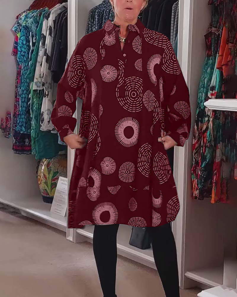 Meliora | Casual Geometric Print Dress