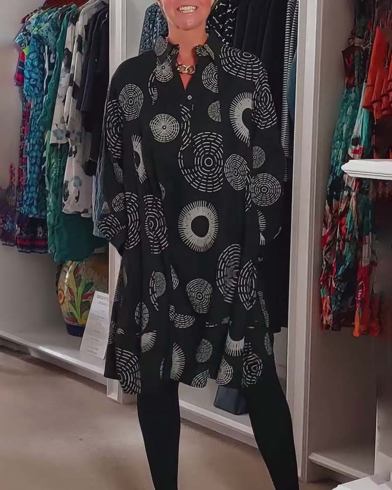 Meliora | Casual Geometric Print Dress