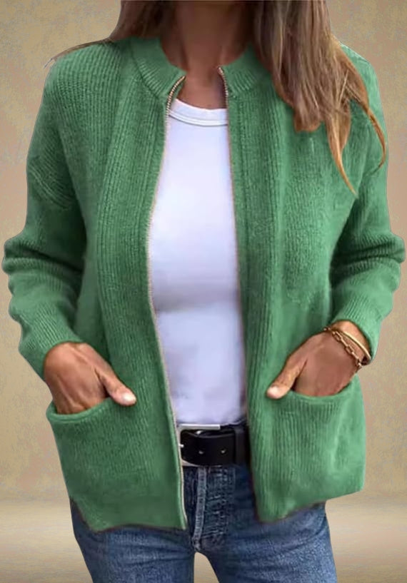 Marsha - Cardigan With Zipper