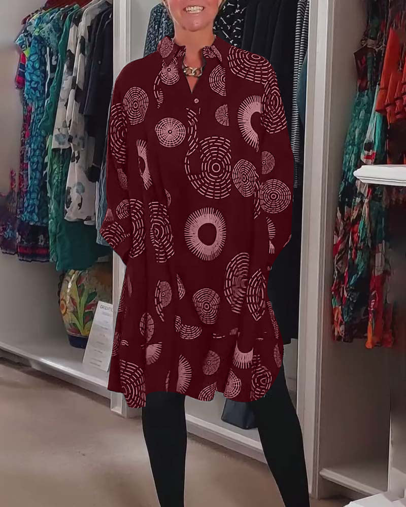 Meliora | Casual Geometric Print Dress
