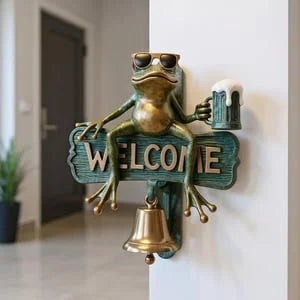Frog Welcome Doorbell Ornament