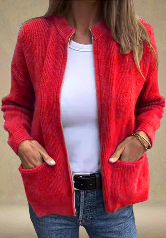 Marsha - Cardigan With Zipper