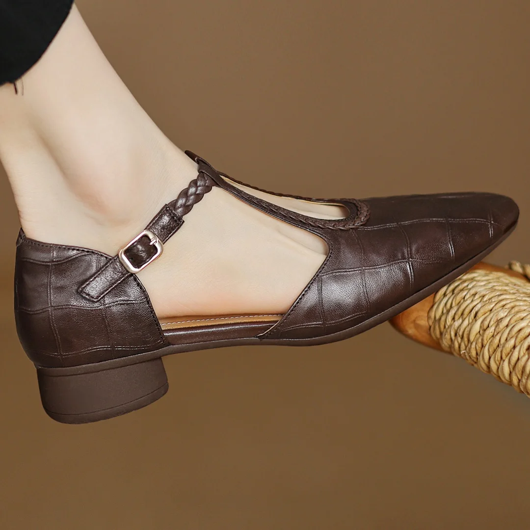 Ava&Rose™| Veronica Leather Sandals