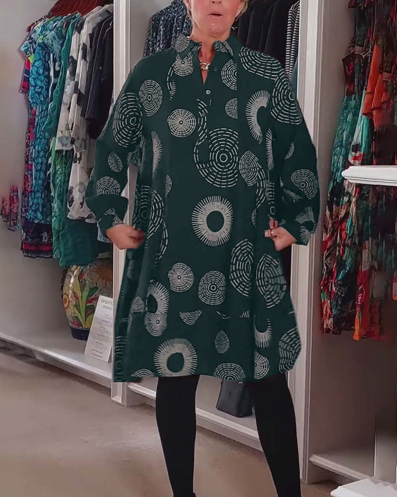 Meliora | Casual Geometric Print Dress