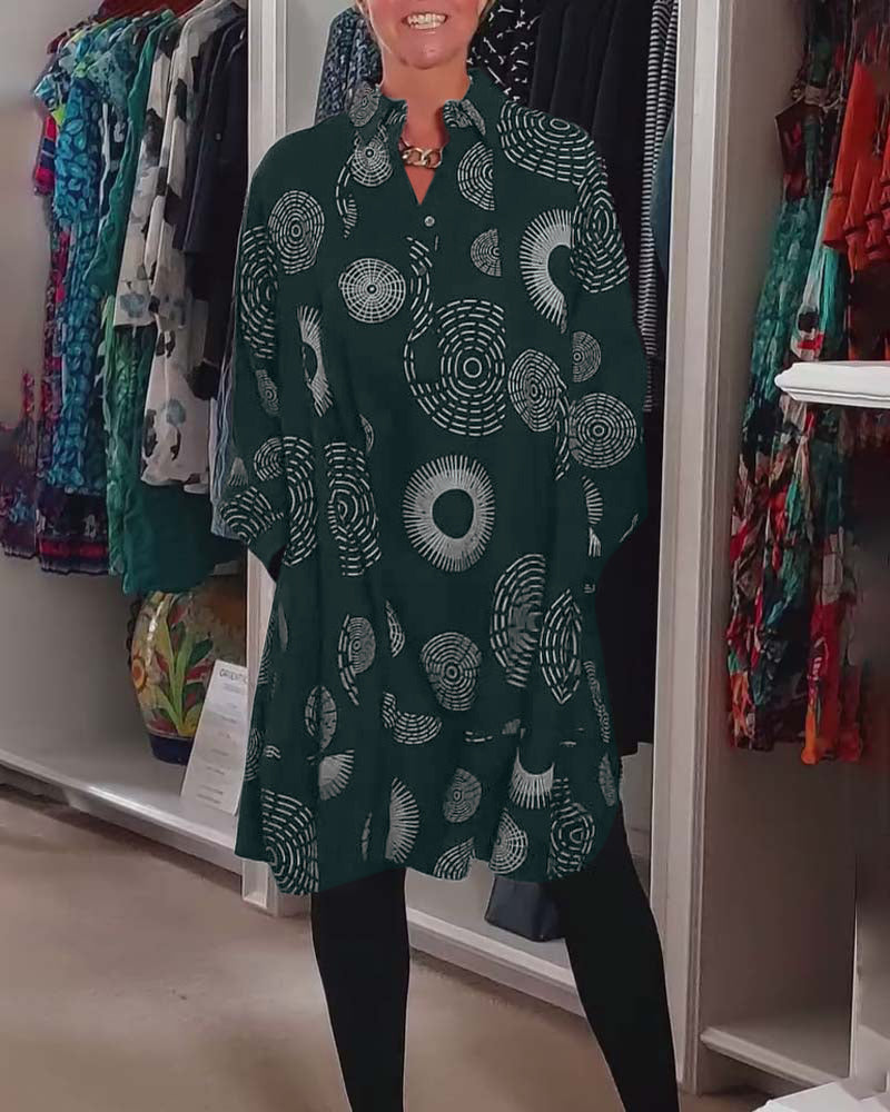 Meliora | Casual Geometric Print Dress