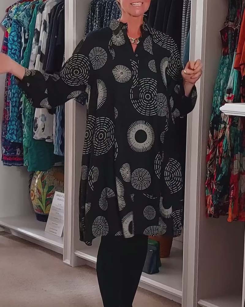 Meliora | Casual Geometric Print Dress
