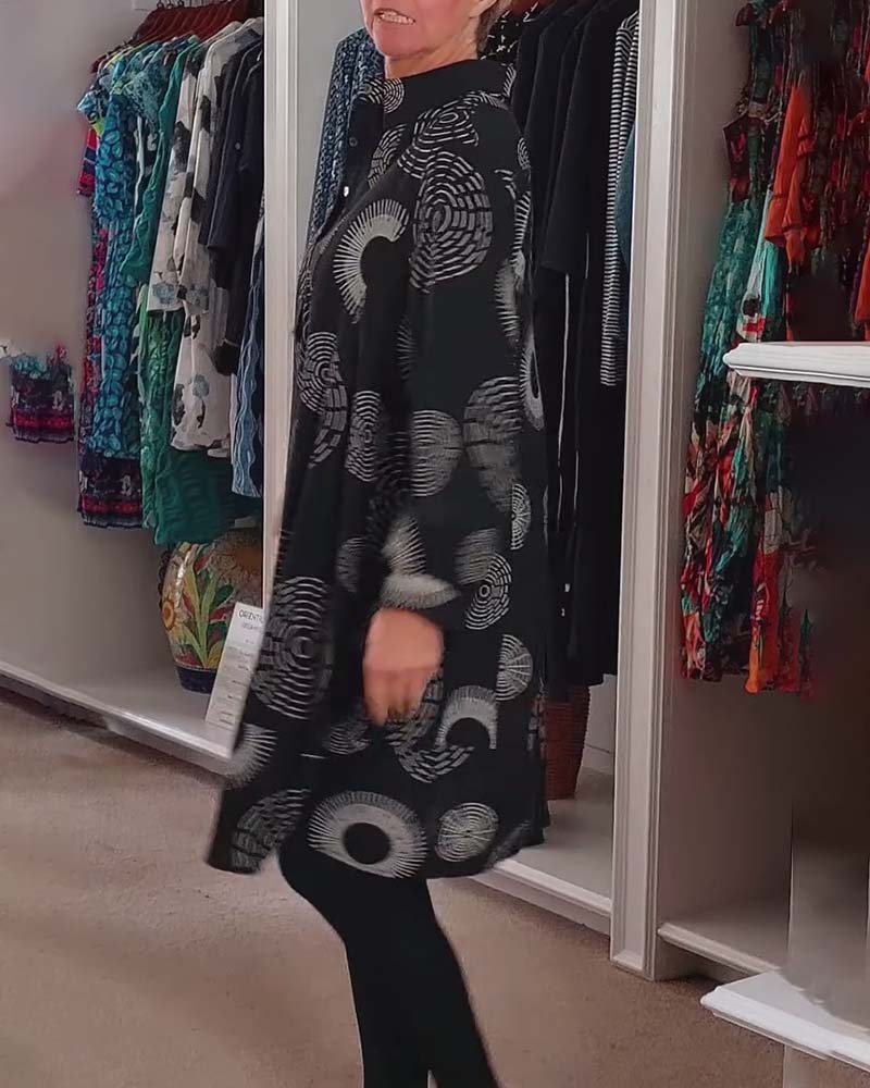 Meliora | Casual Geometric Print Dress