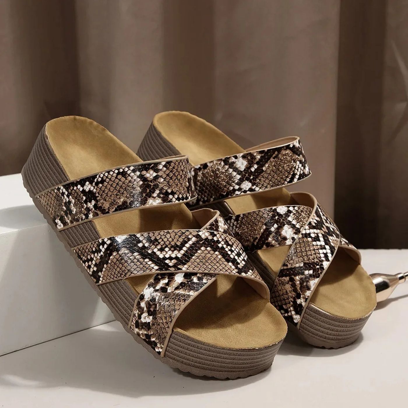 Abigail – Orthopedic Leather Strap Sandals
