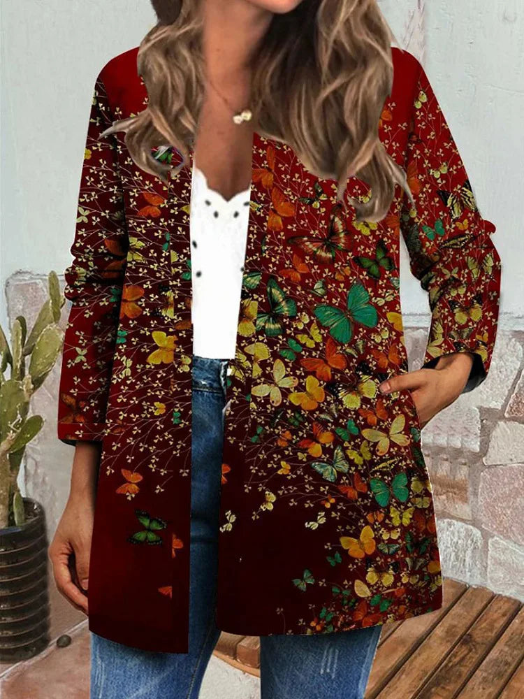Chic Longline Patchwork Cardigan