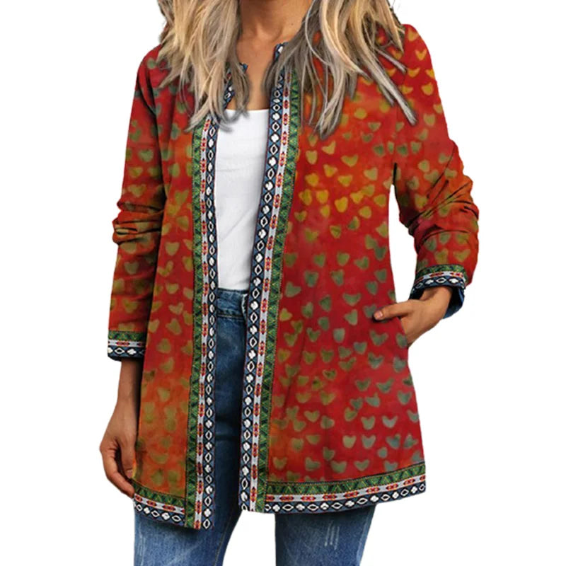 Chic Longline Patchwork Cardigan