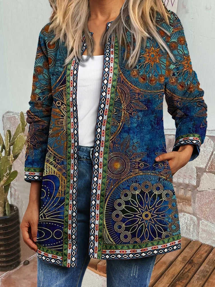 Chic Longline Patchwork Cardigan