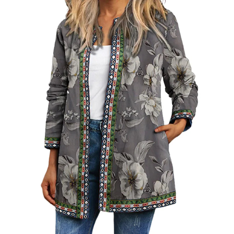Chic Longline Patchwork Cardigan