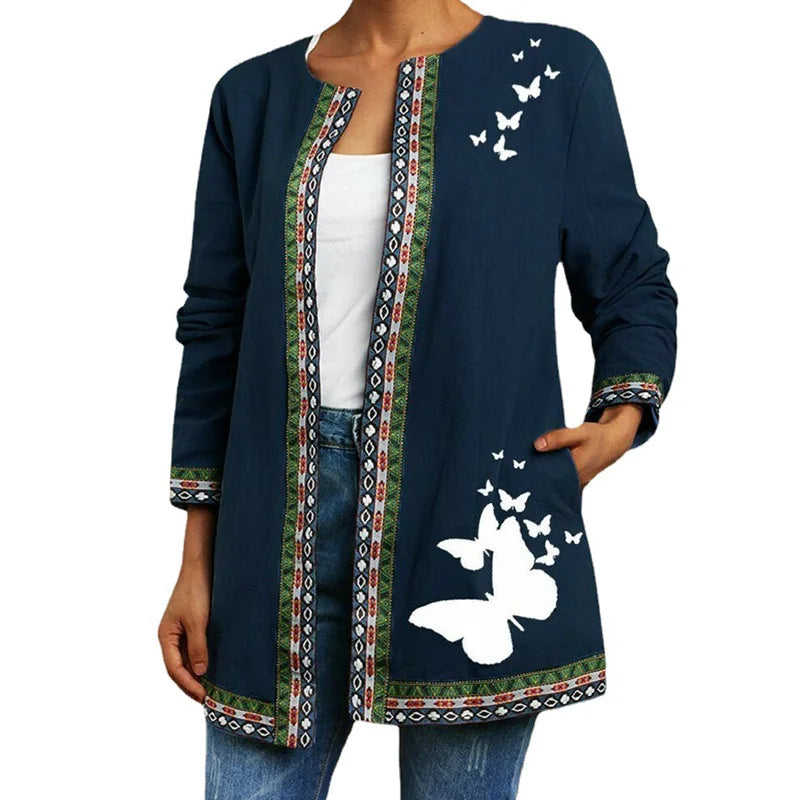 Chic Longline Patchwork Cardigan