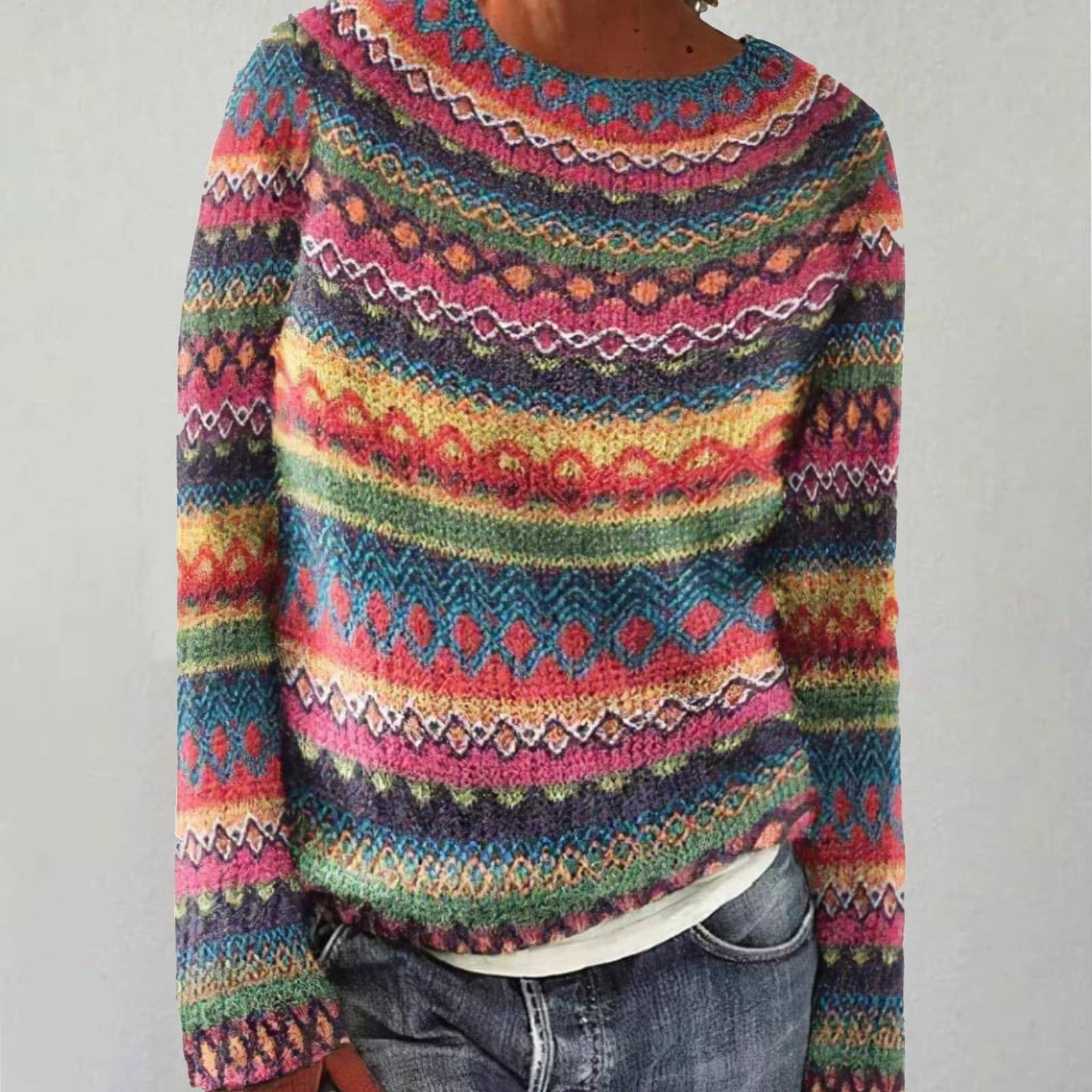 Emma - Comfortable Retro Sweater