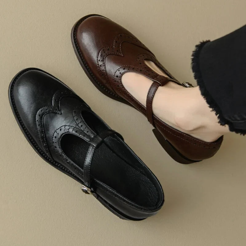 Ava&Rose™| Elegant T-Strap Mary Janes