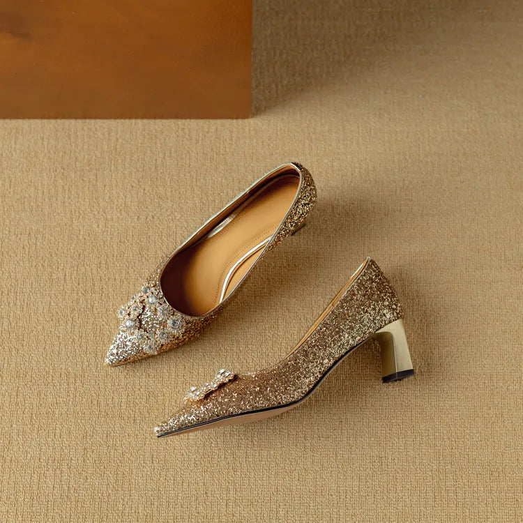 Ava&Rose™| Gloria Glitter Pumps
