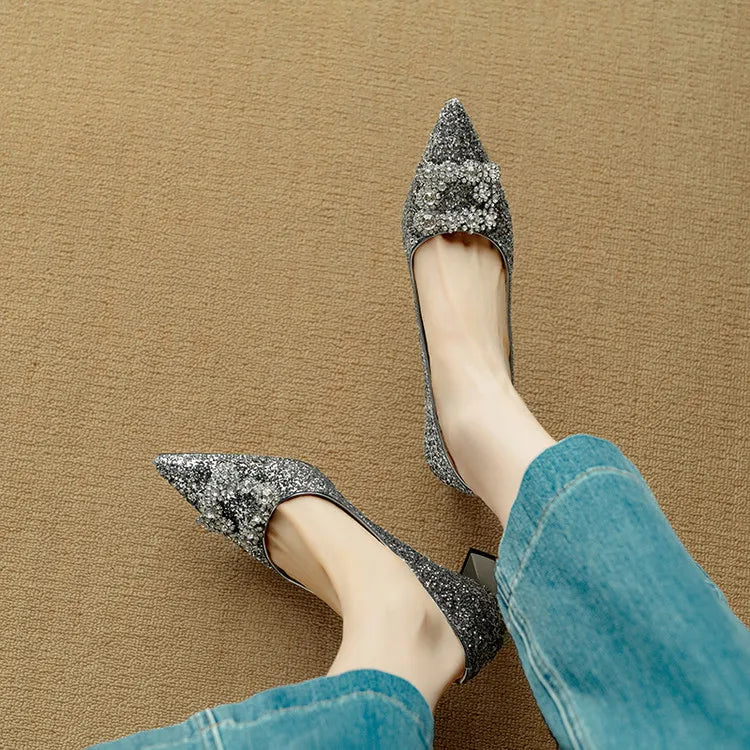 Ava&Rose™| Gloria Glitter Pumps