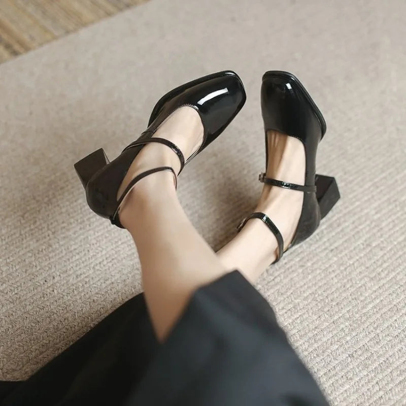 Ava&Rose™| Elegant Ankle-Strap Pumps
