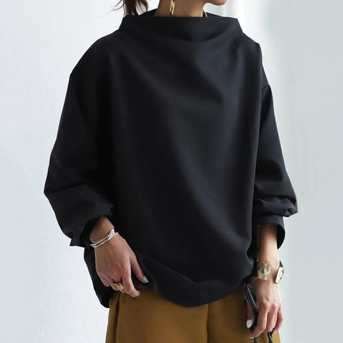 Ava&Rose™ | High-Neck Soft Knit Top