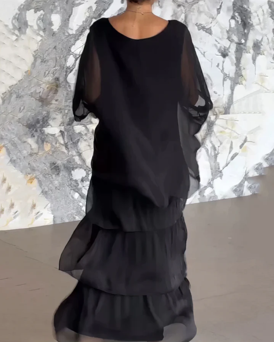 Leona - Loose Crew Neck Dress
