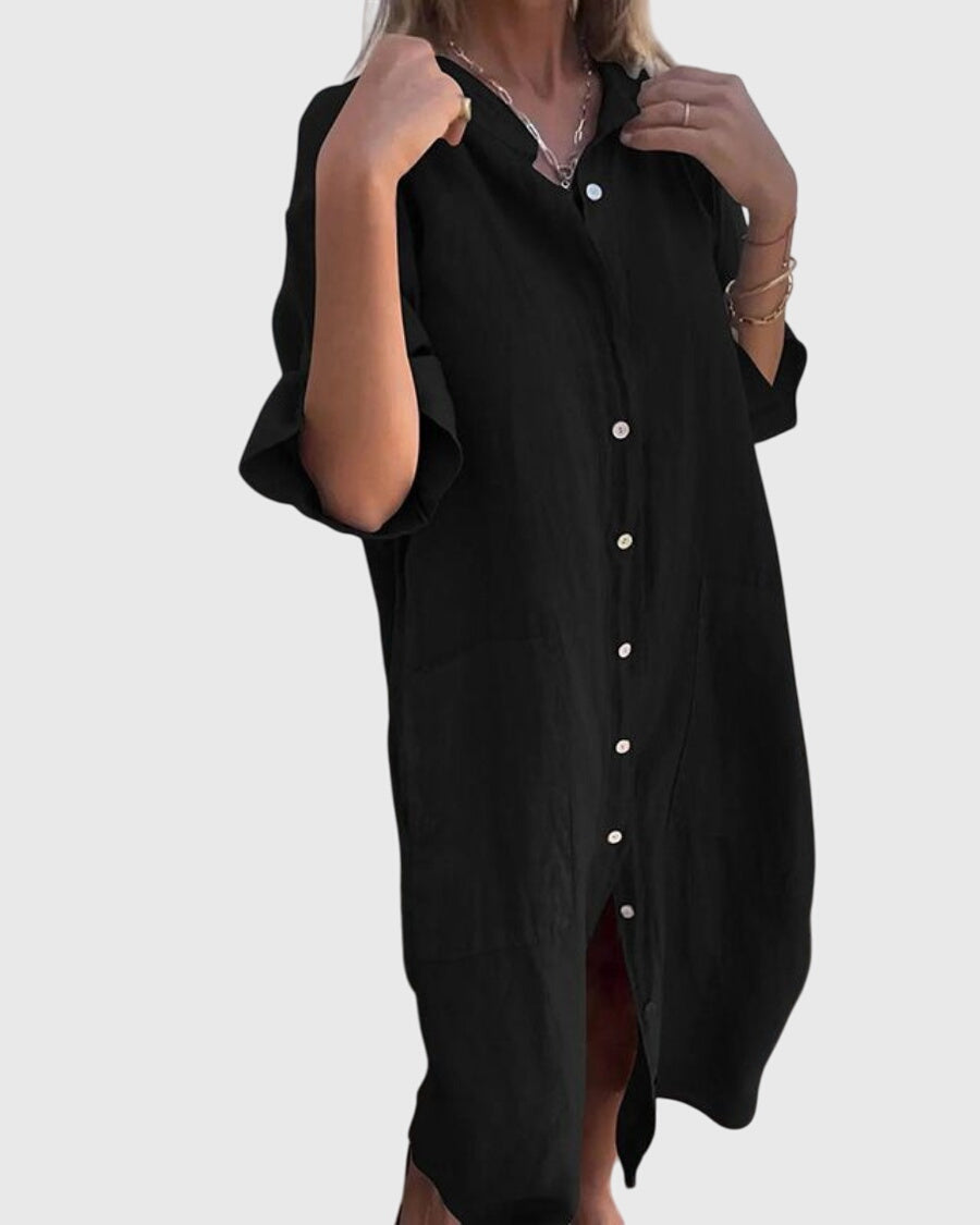 Jady | Ibiza-Style Casual Shirt Dress