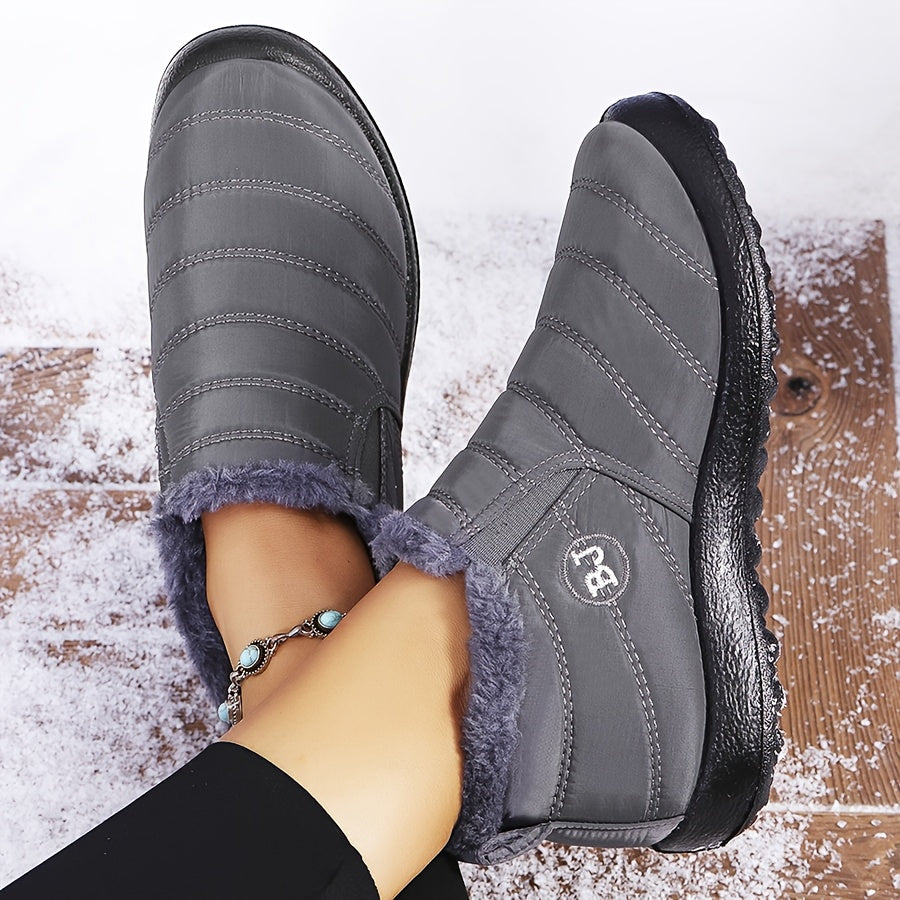 Victoria | Warm Slip-On Winter Boots