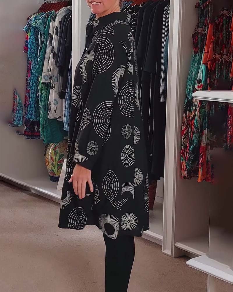 Meliora | Casual Geometric Print Dress