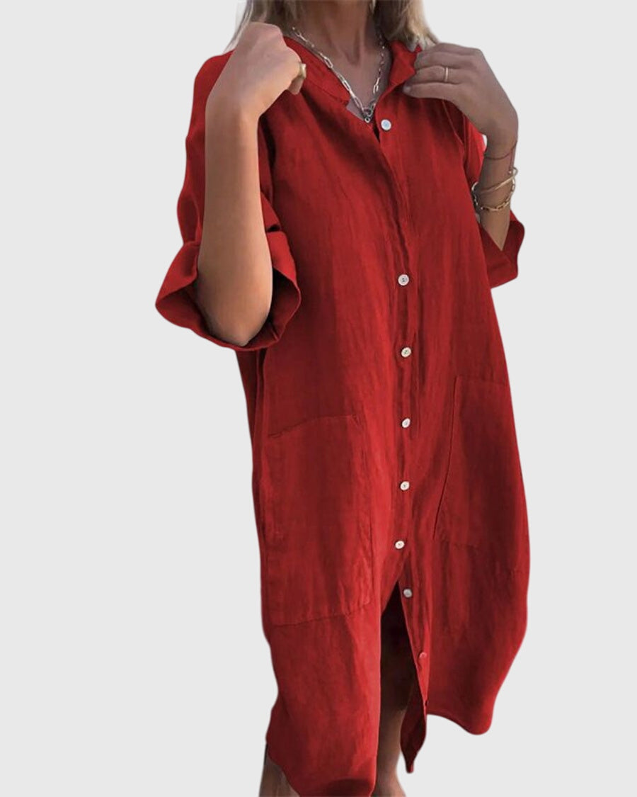 Jady | Ibiza-Style Casual Shirt Dress