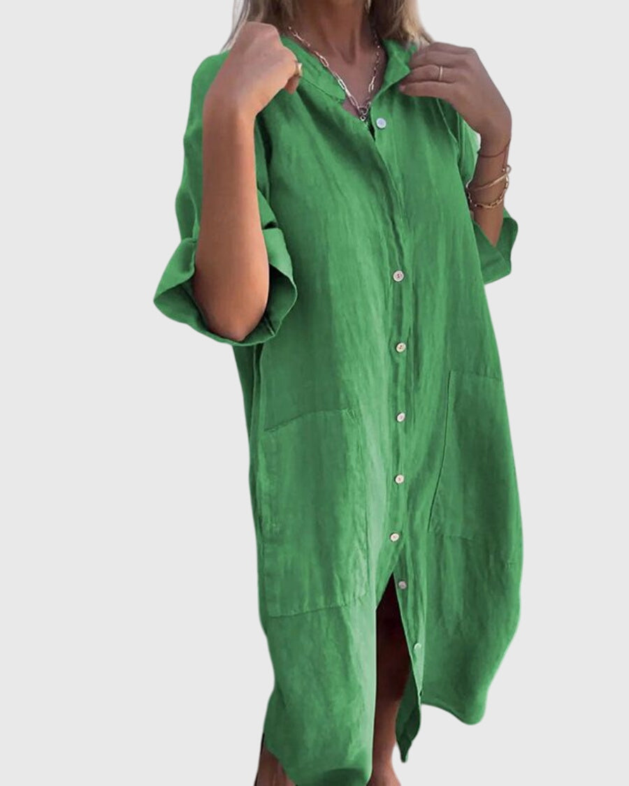 Jady | Ibiza-Style Casual Shirt Dress