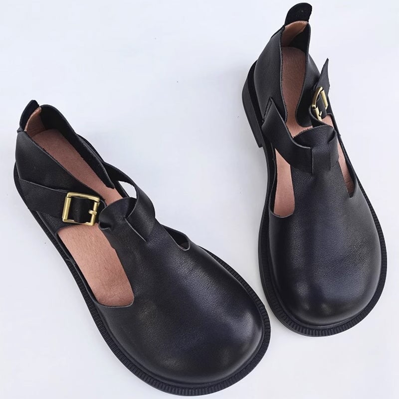 Ava&Rose™| Colette Leather Mary Janes