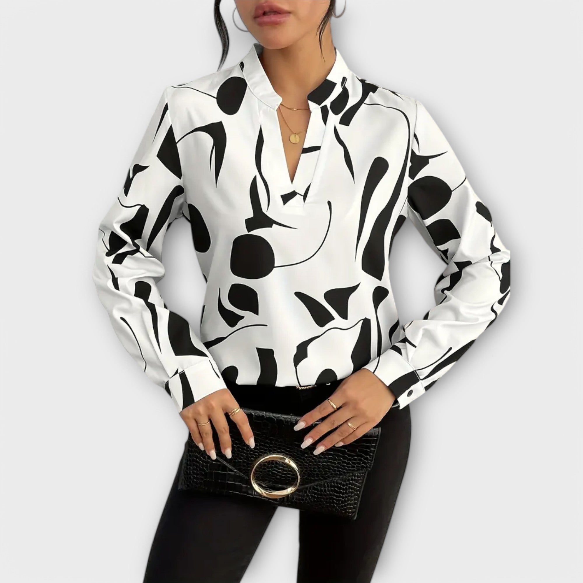 Ava&Rose™ Elegant Blouse With Design