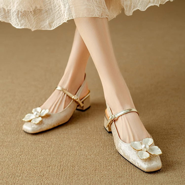 Ava&Rose™| Genine Slingback Pumps