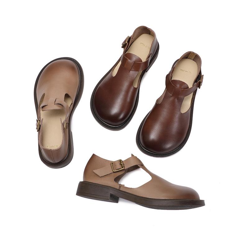 Ava&Rose™| Colette Leather Mary Janes
