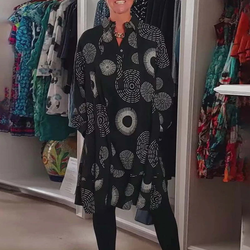 Meliora | Casual Geometric Print Dress