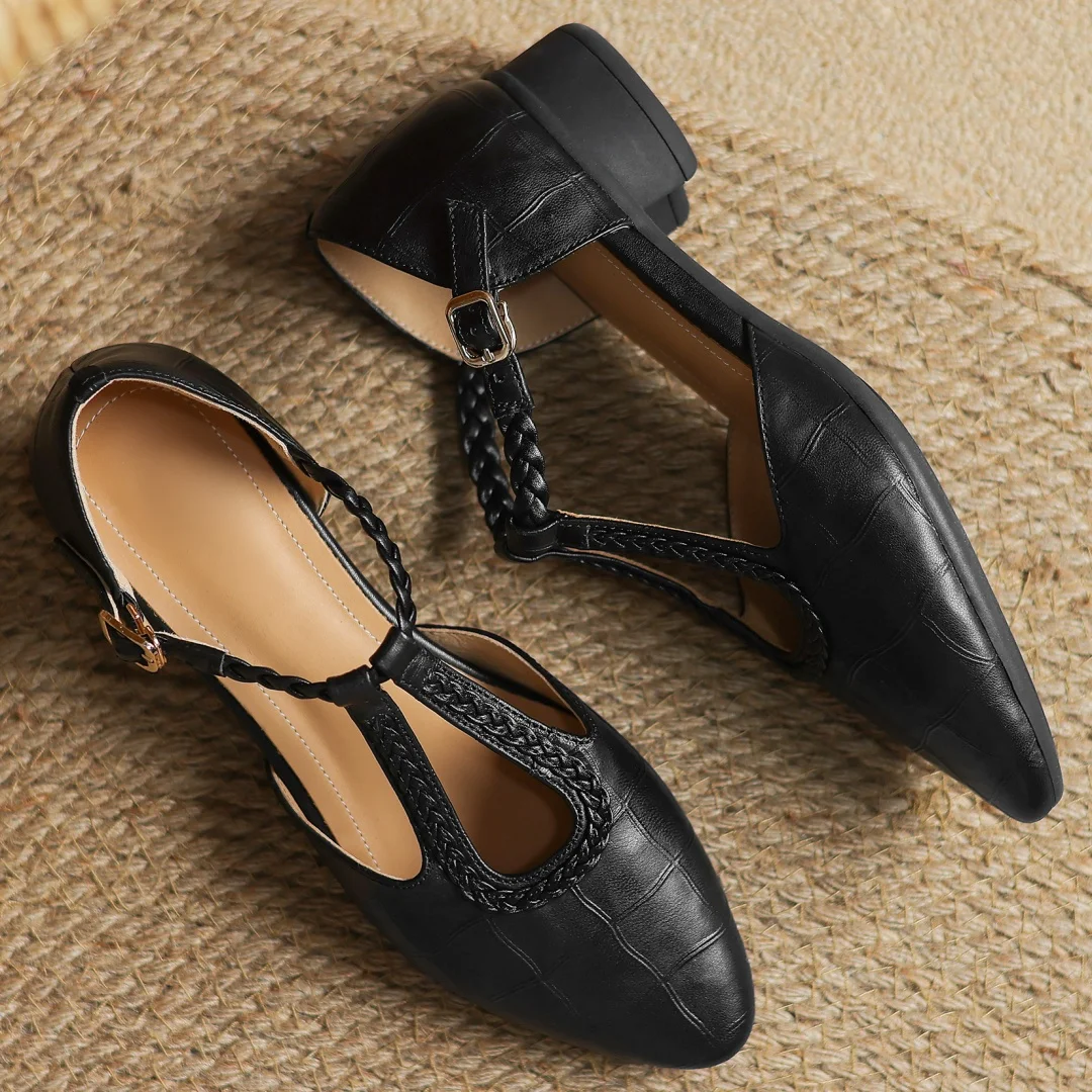 Ava&Rose™| Kepa Leather Mary Janes
