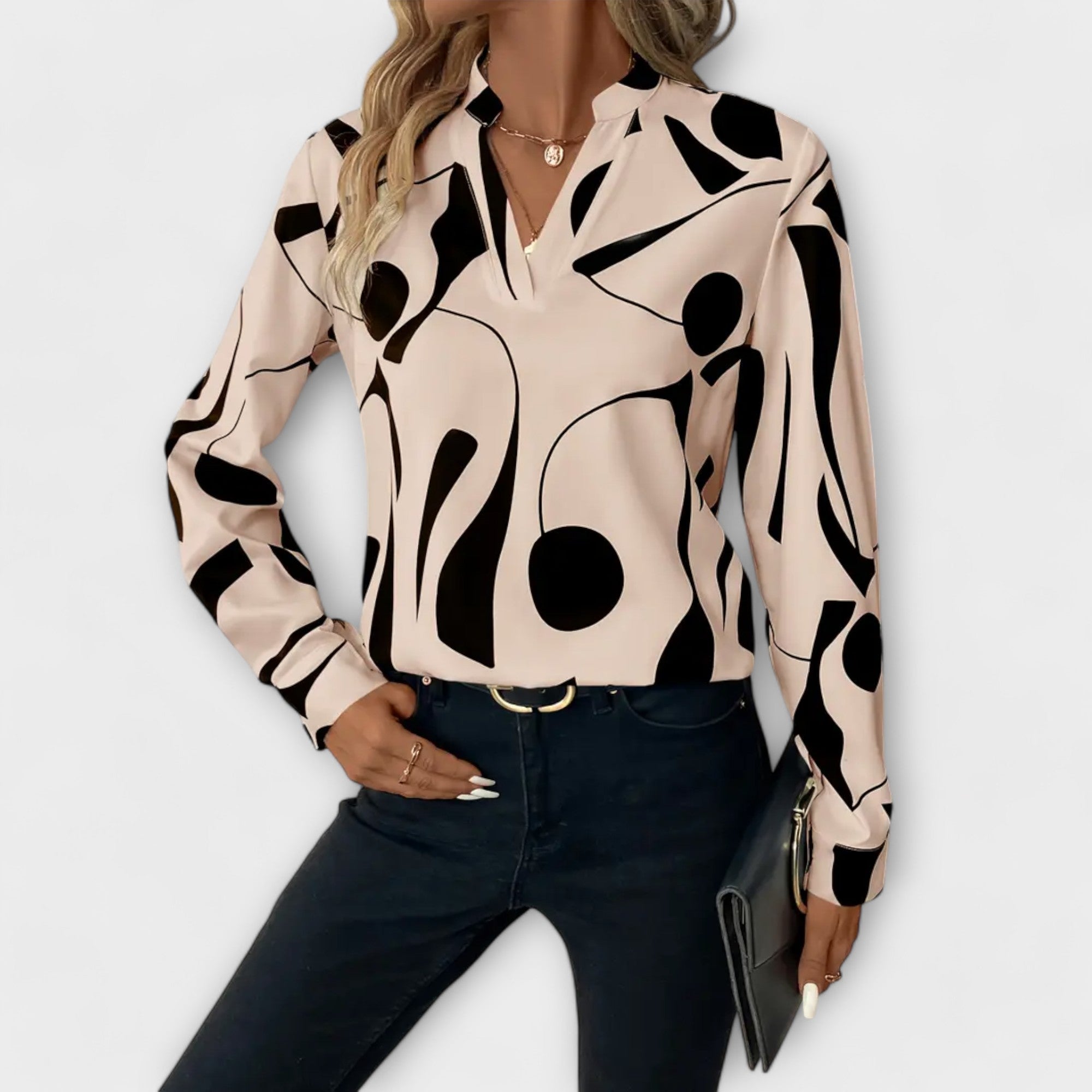 Ava&Rose™ Elegant Blouse With Design