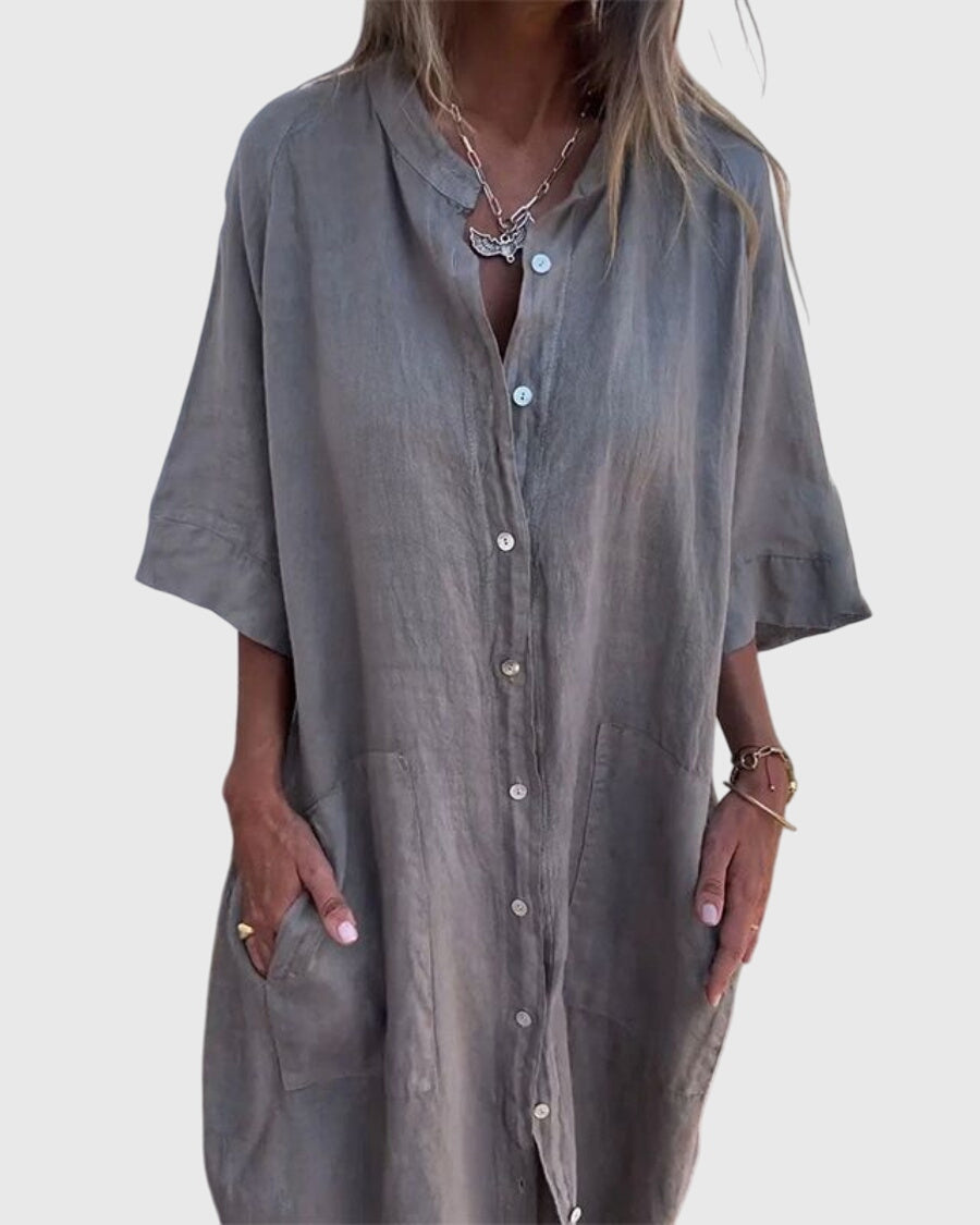 Jady | Ibiza-Style Casual Shirt Dress
