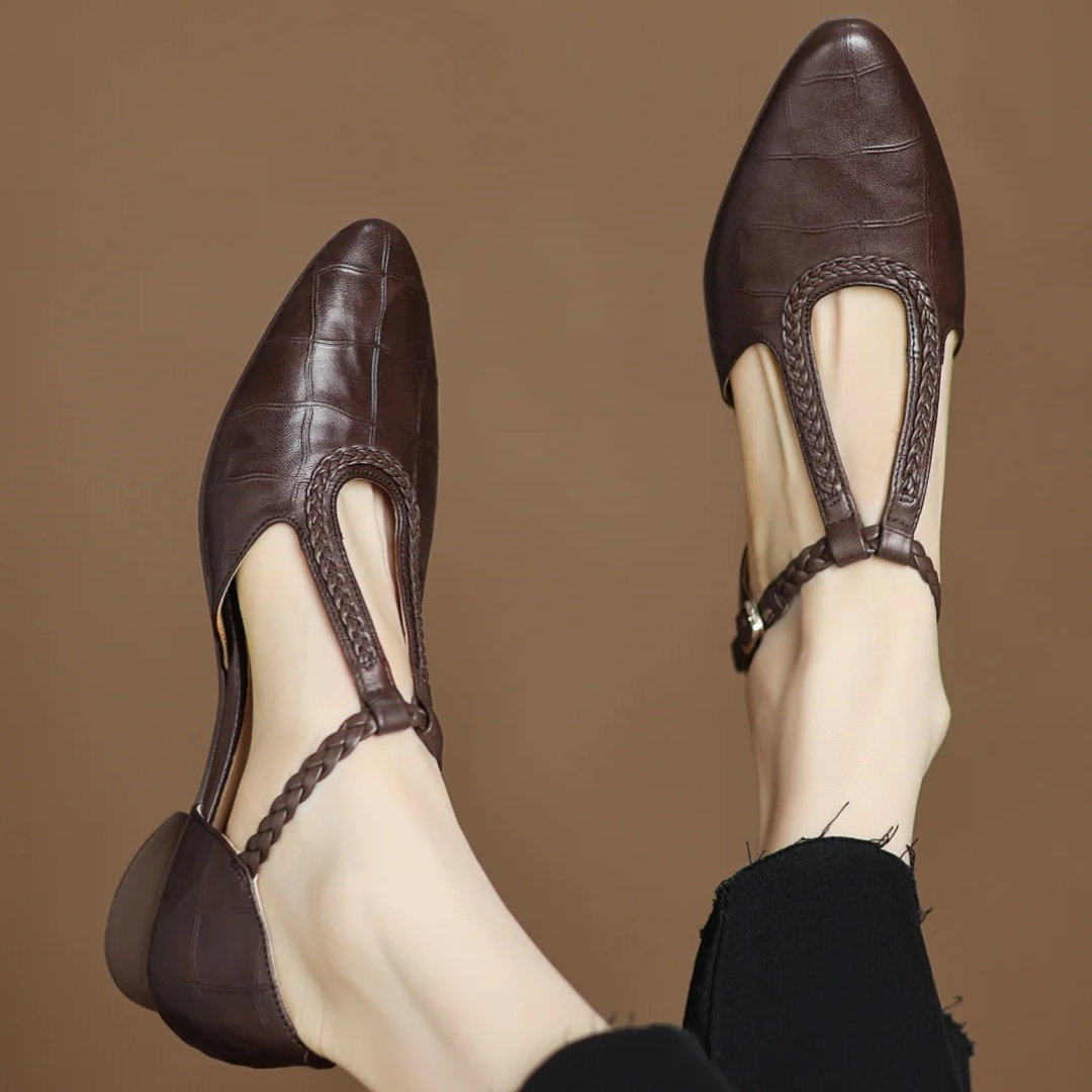 Ava&Rose™| Kepa Leather Mary Janes