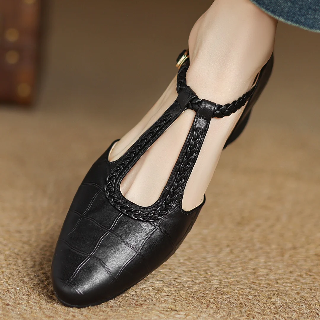 Ava&Rose™| Kepa Leather Mary Janes
