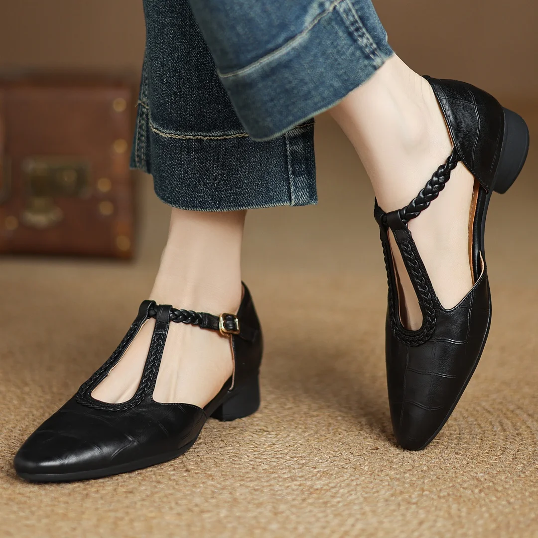 Ava&Rose™| Veronica Leather Sandals