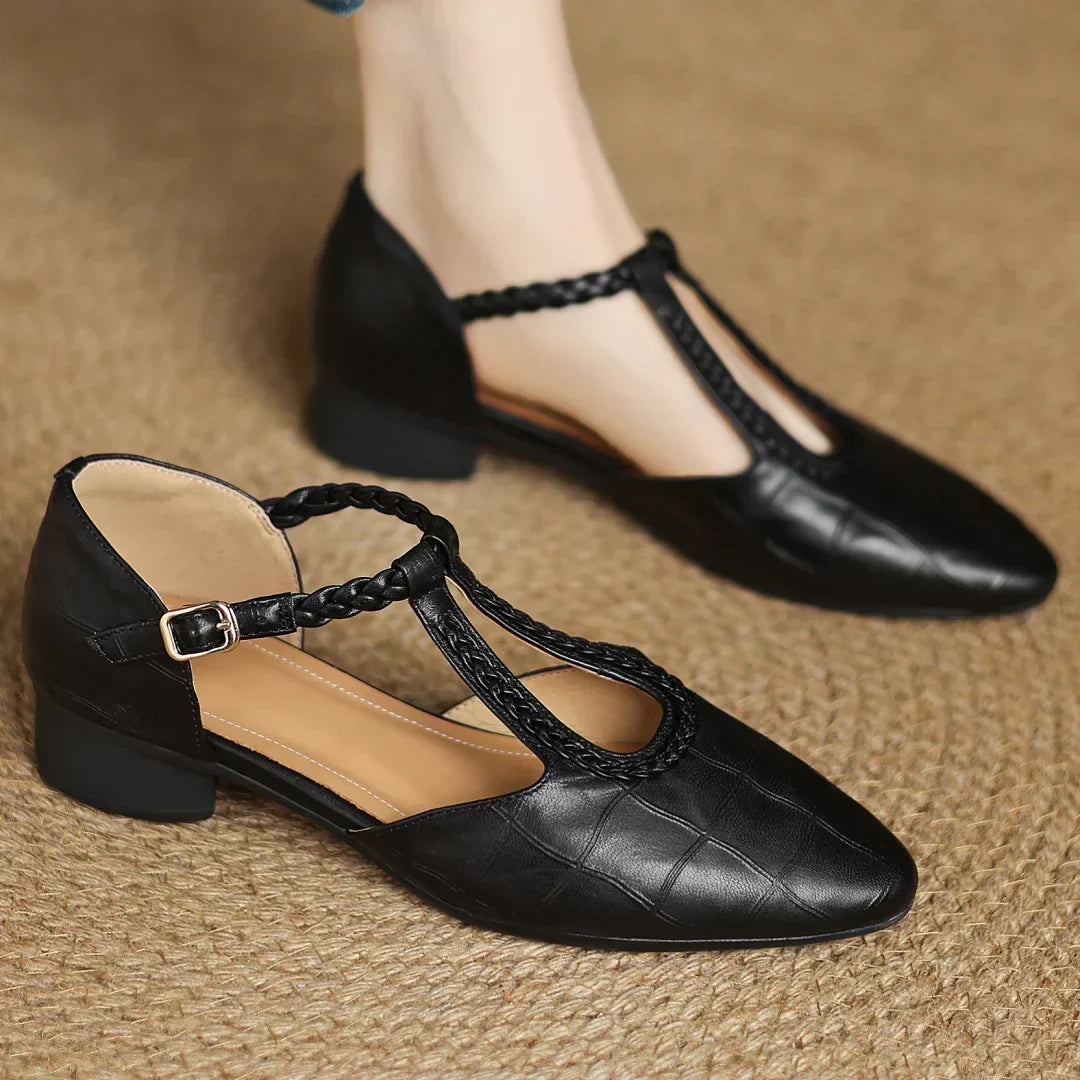 Ava&Rose™| Kepa Leather Mary Janes