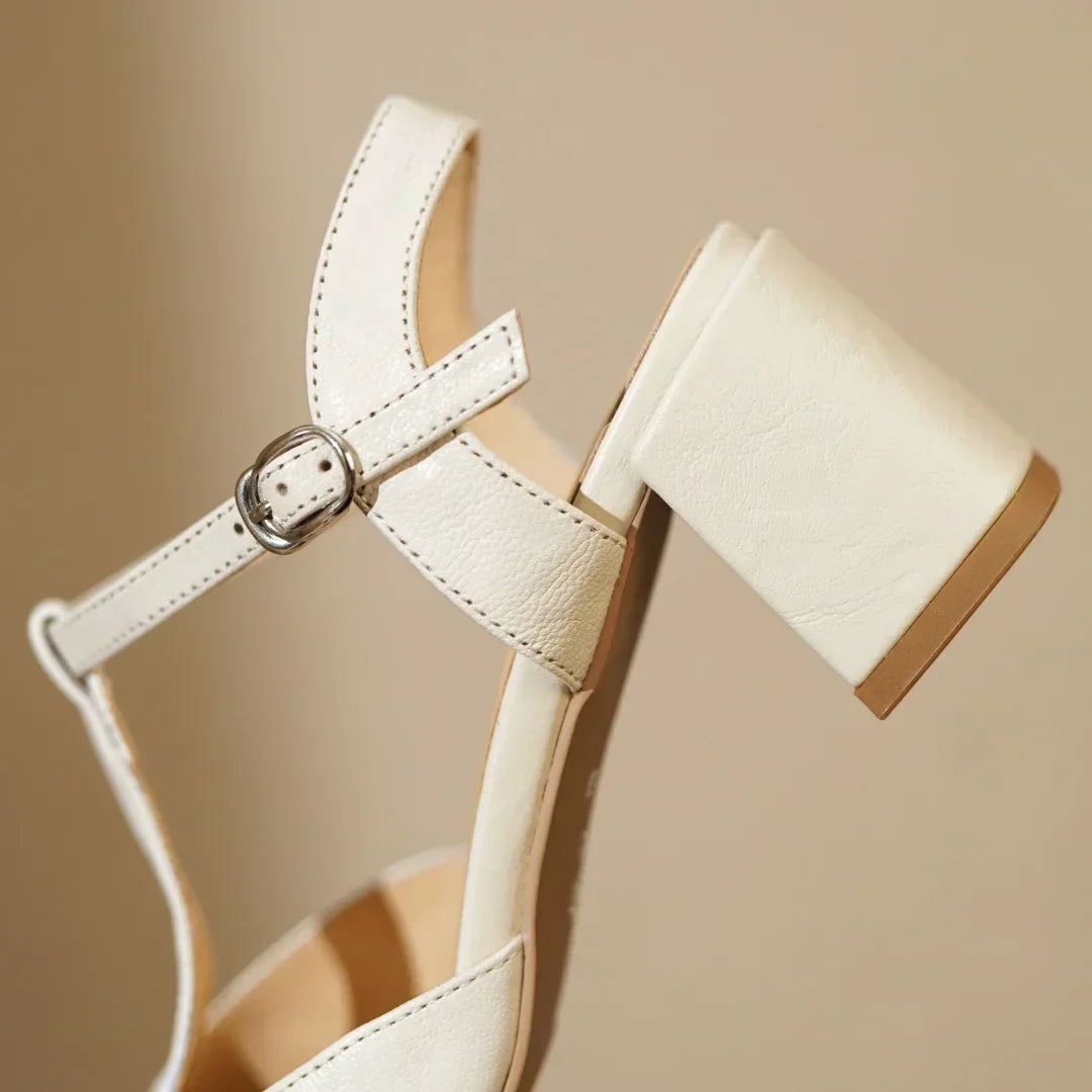 Ava&Rose™| Beatrica Leather Mary Janes
