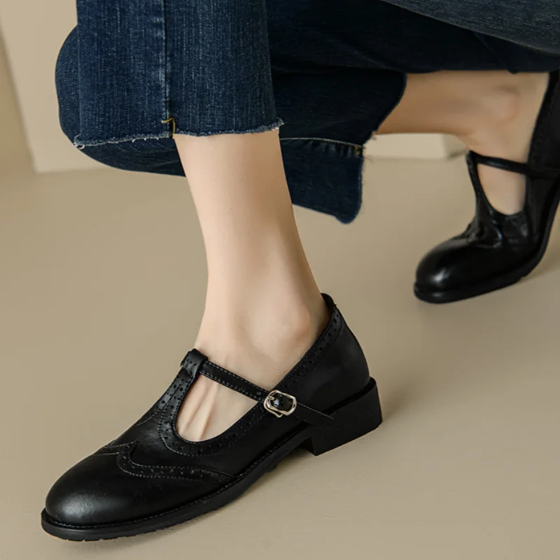 Ava&Rose™| Elegant T-Strap Mary Janes