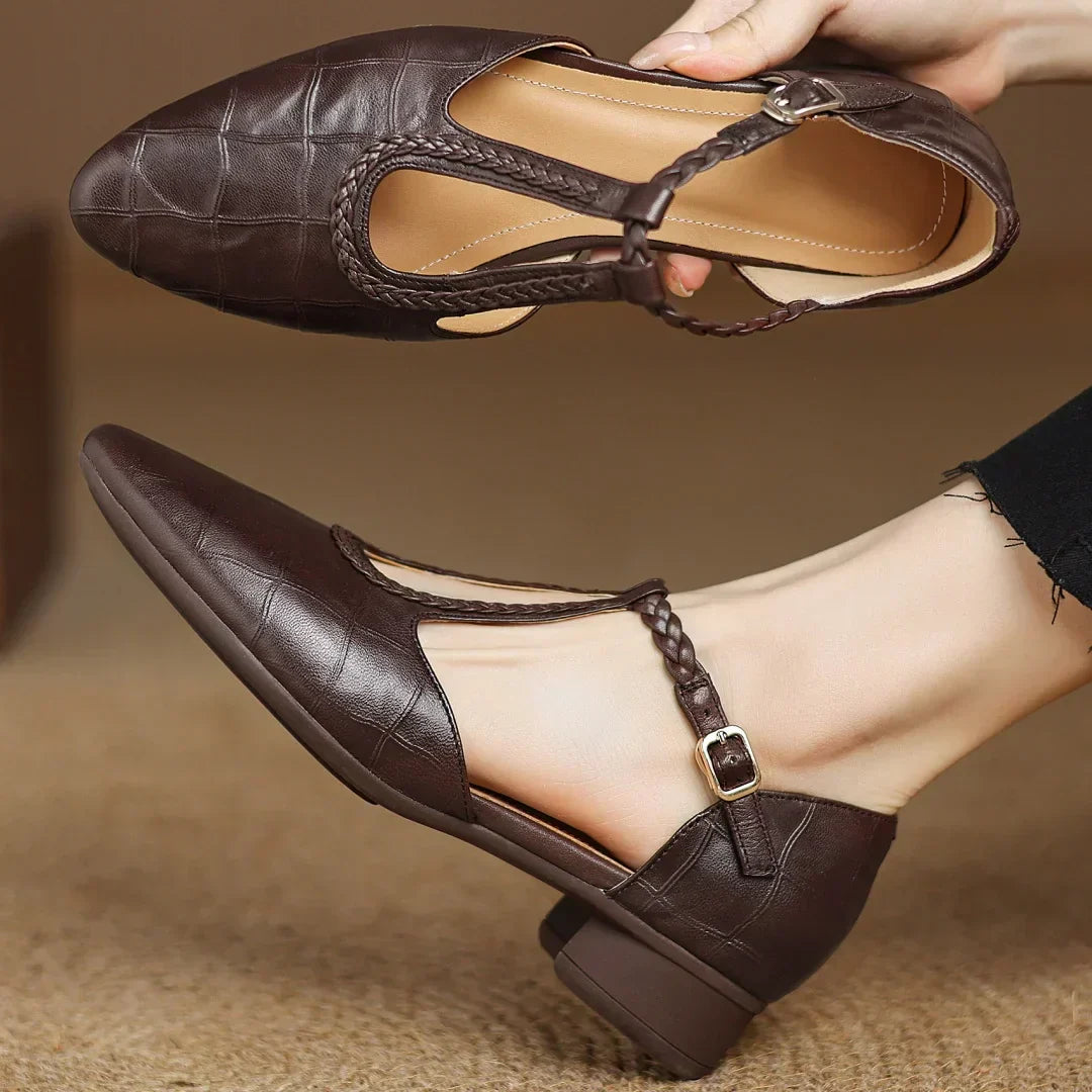 Ava&Rose™| Kepa Leather Mary Janes